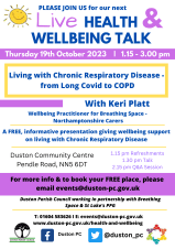 Health & Wellbeing Talk Living with Chronic Respiratory Disease