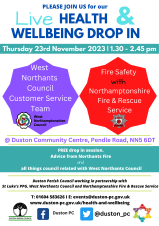 Health & Wellbeing drop in