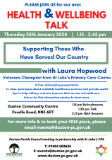 Health & Wellbeing Talk