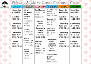 Events overview during February Nights 2024