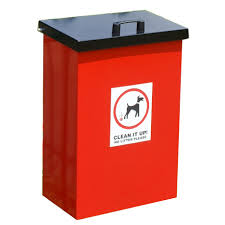 Picture of a dog waste bin